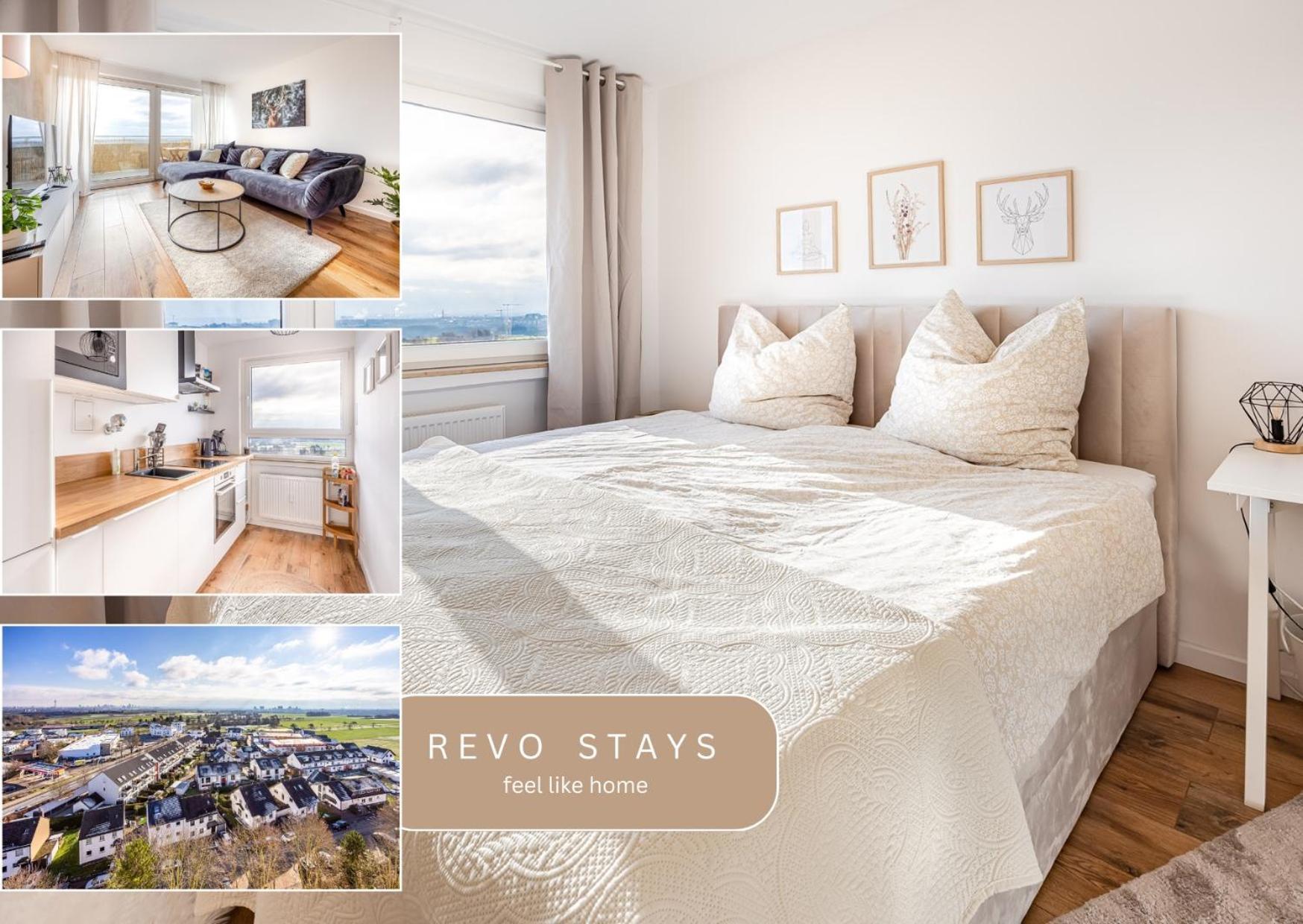 Moderne 2-Zimmer-Wohnung Mit Atemberaubender Skyline Aussicht Auf Frankfurt! Steinbach im Taunus Exterior foto